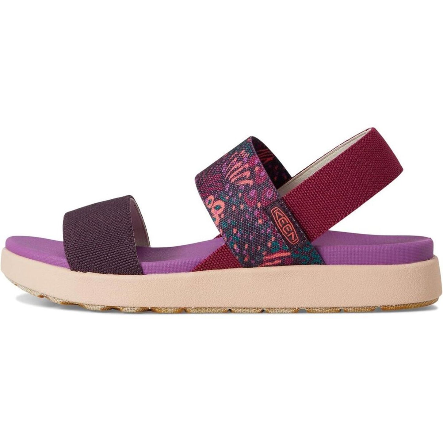 Elle Backstrap Beaujolais Plum Perfect Sandals