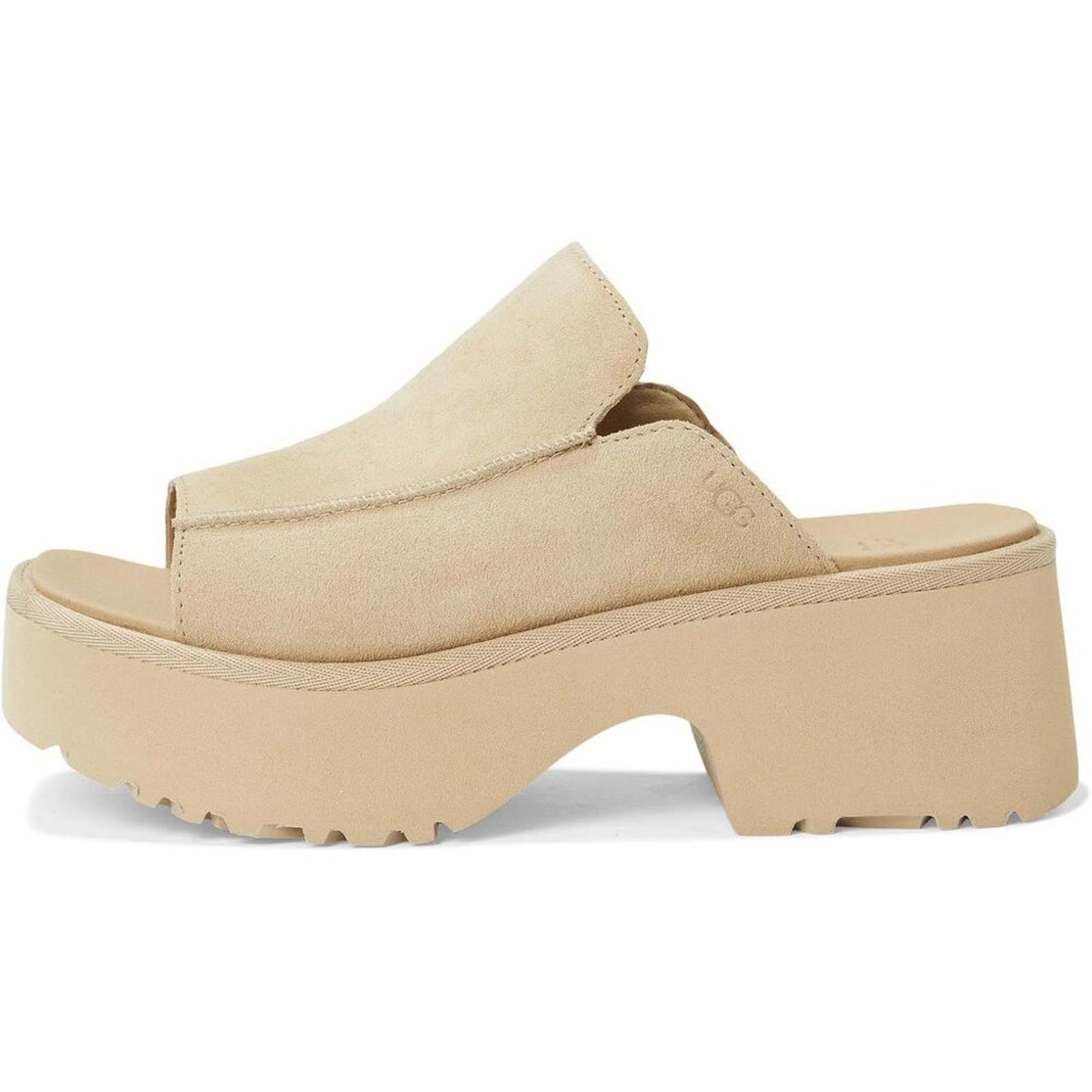 New Heights Mustard Seed Suede Slide Heeled Sandals
