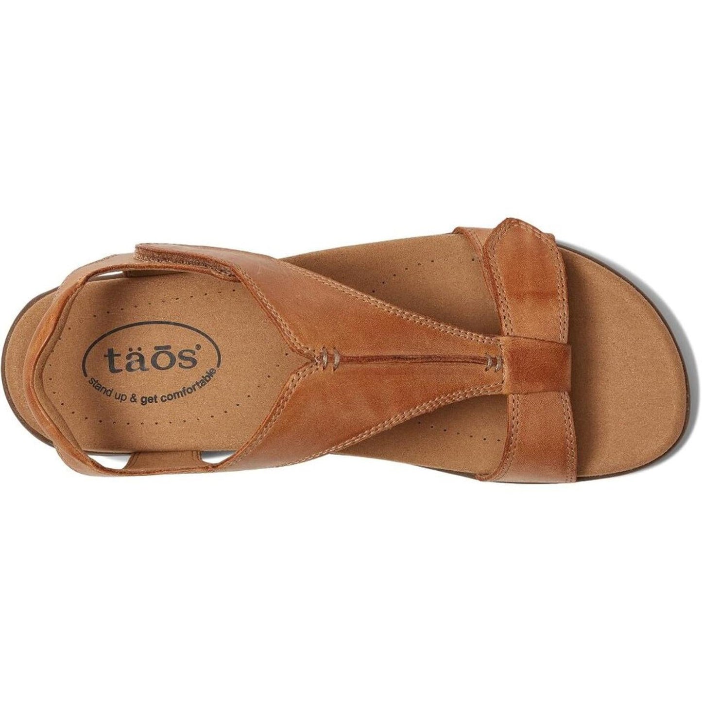 The Show Caramel Leather Sandals