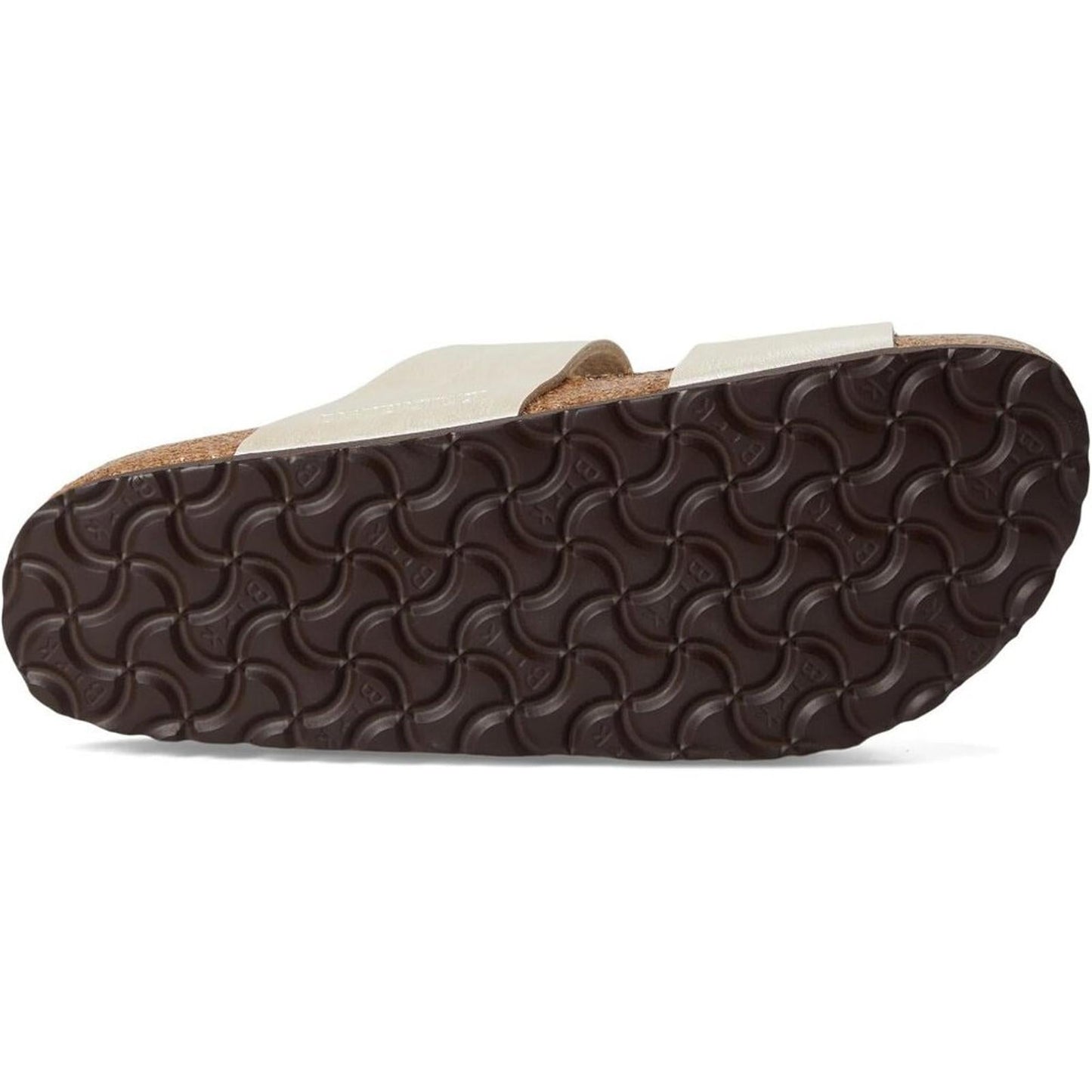 Sydney Luxe Buckle Pearl White Slide Sandals