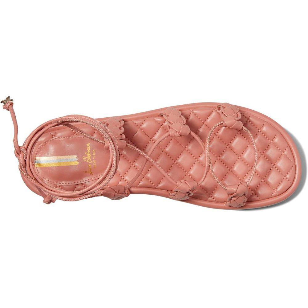 Zariah Dark Choco Quilted Flat Sandals