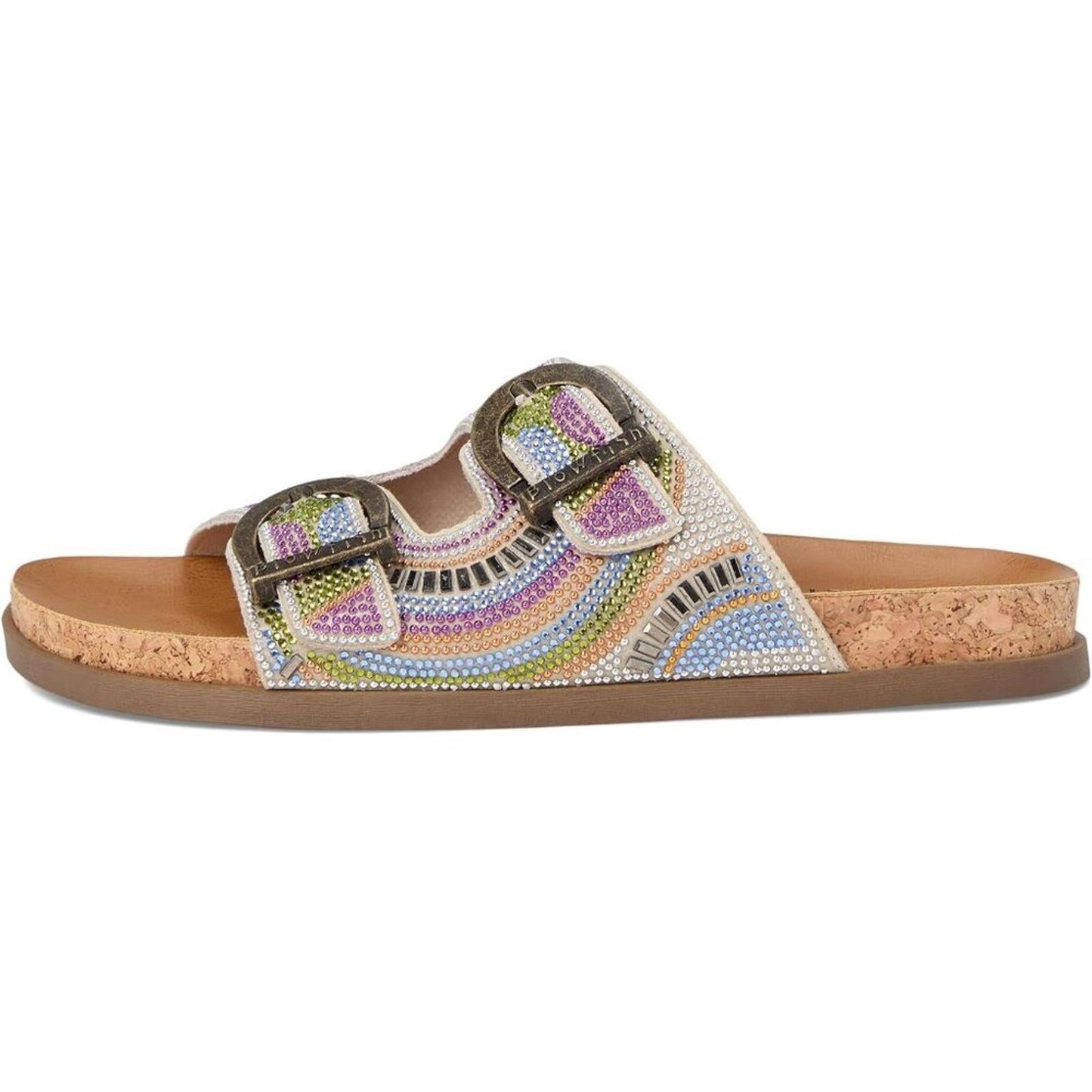 Lima Bright Multi Bead Embellished Sandals