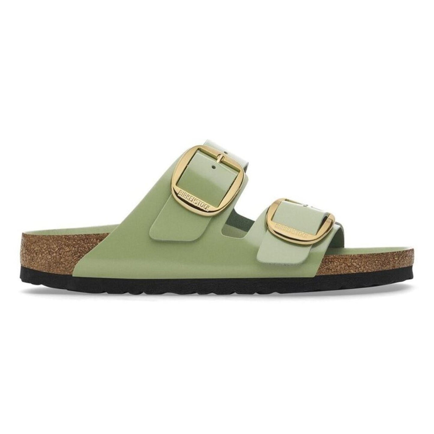 Arizona High Shine Green Tea Buckle Sandals