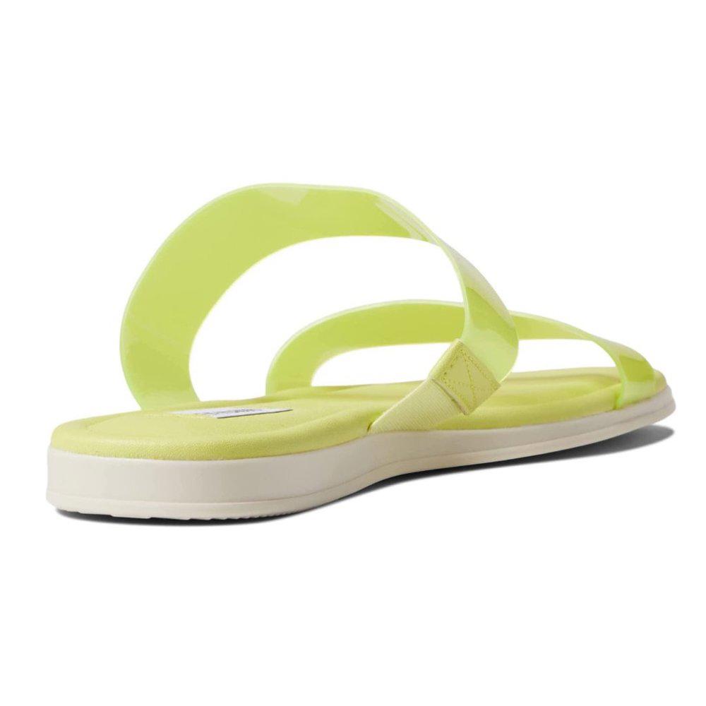 Steve Madden Sandals Greer Neon Yellow Slides