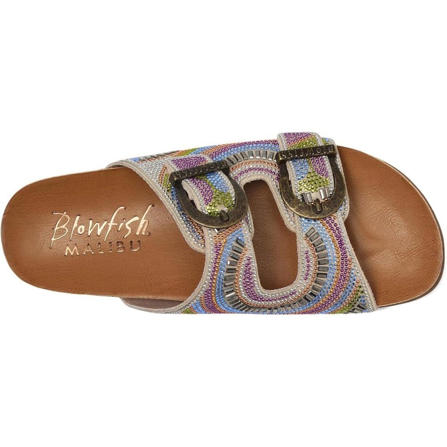 Lima Bright Multi Bead Embellished Sandals
