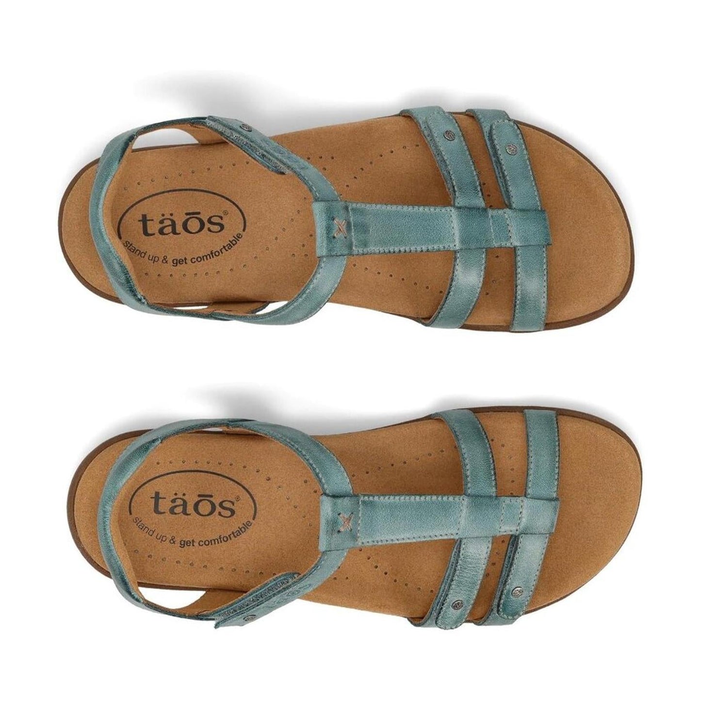 Trophy 2 Teal Leather Sandals