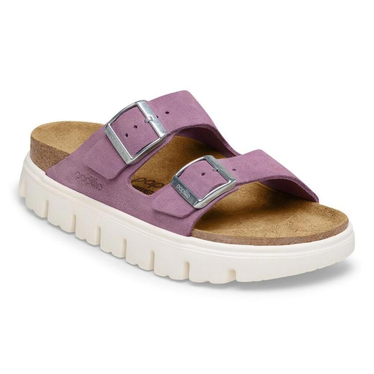 Arizona Chunky Mauve Suede Leather Sandals