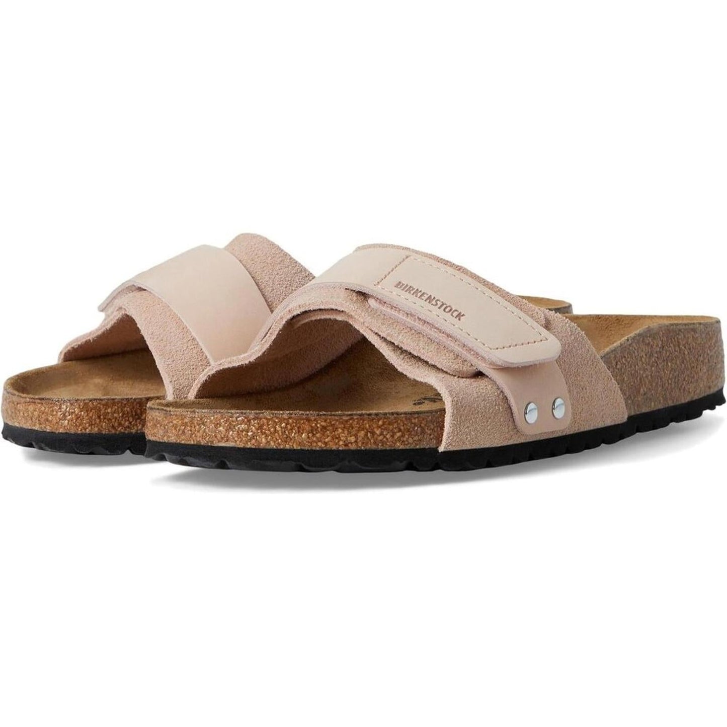 Oita Light Rose Suede Slide Sandals