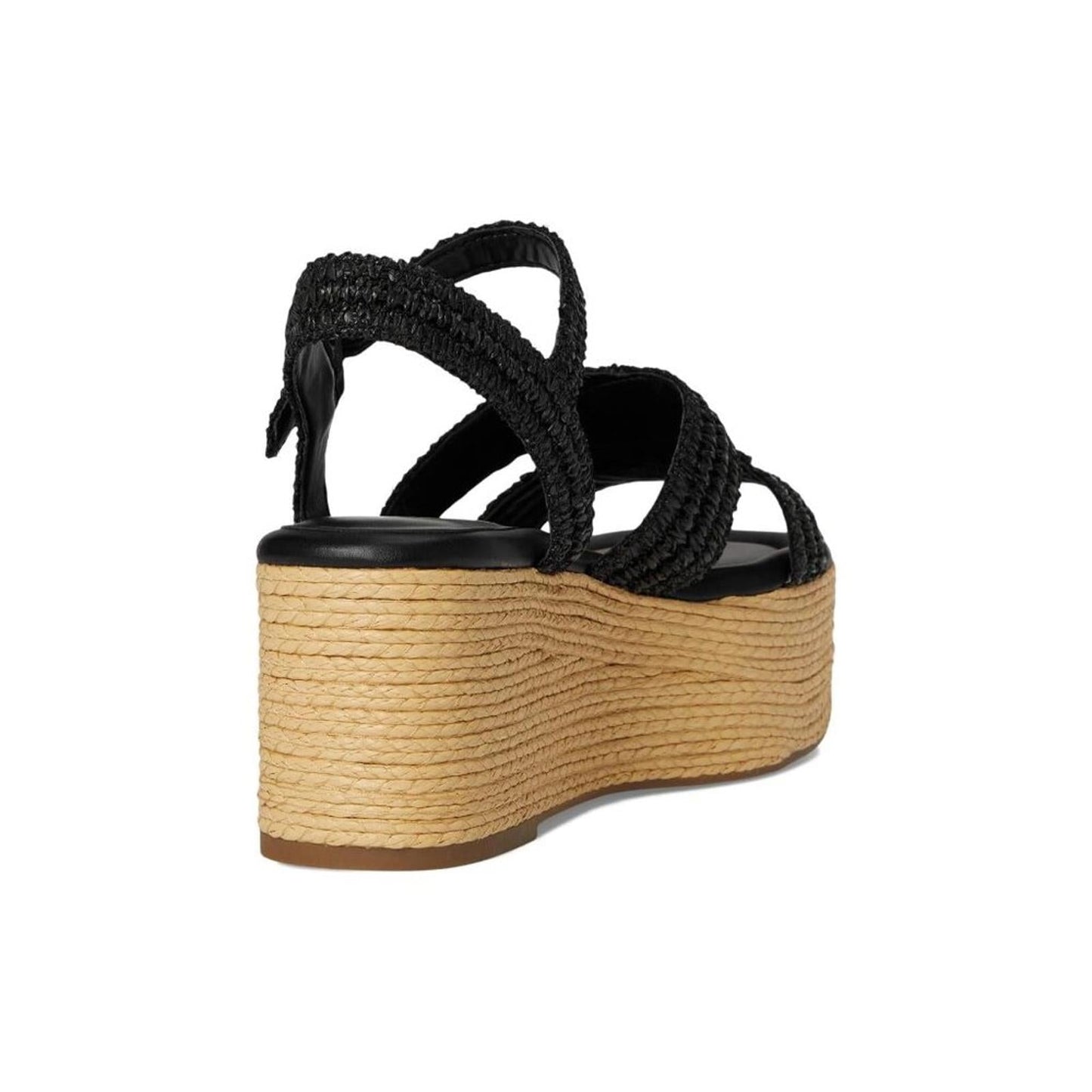 Payley Black Wedge Platform Sandals