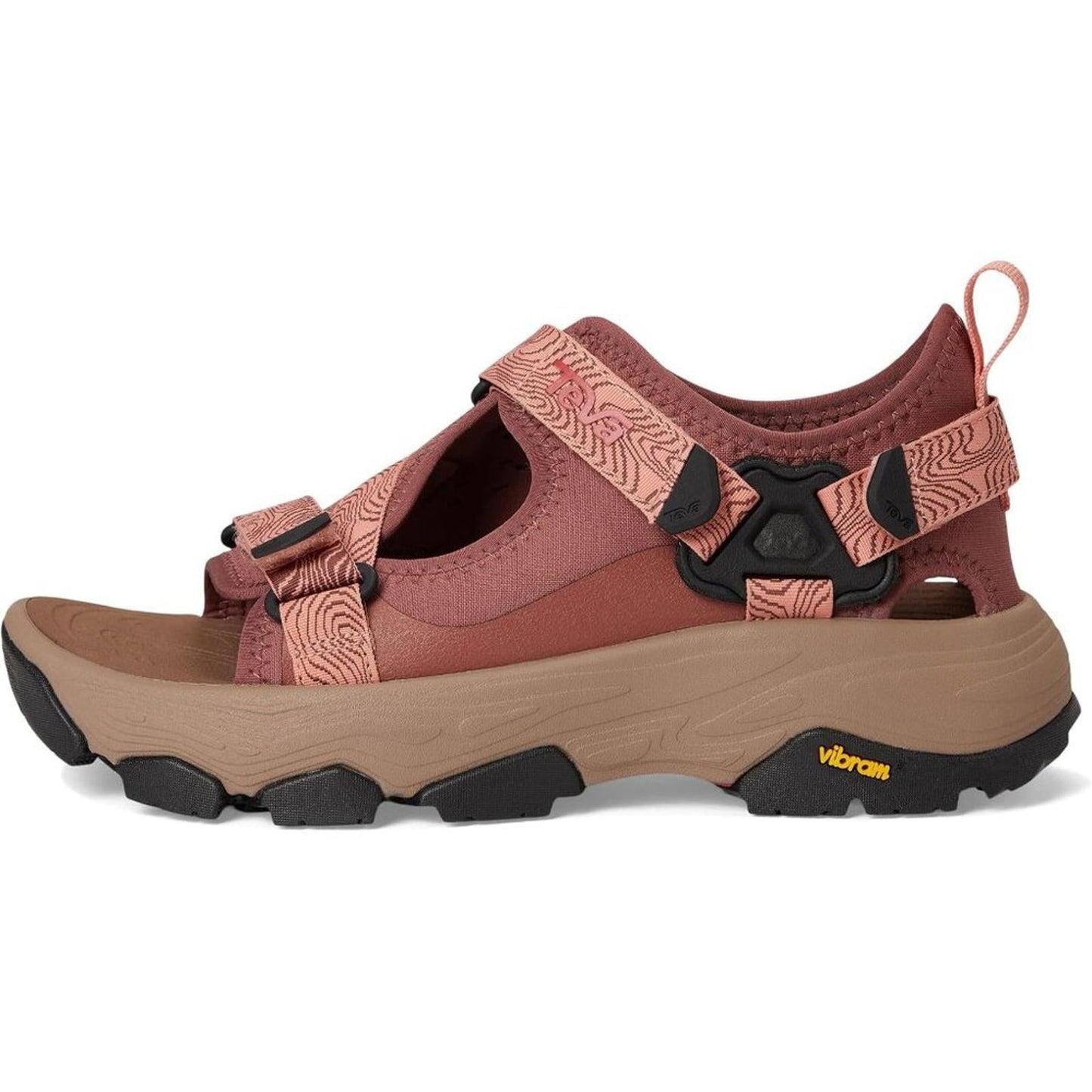 Grandview Max :Mahogany Blooming Dahlia Sandals