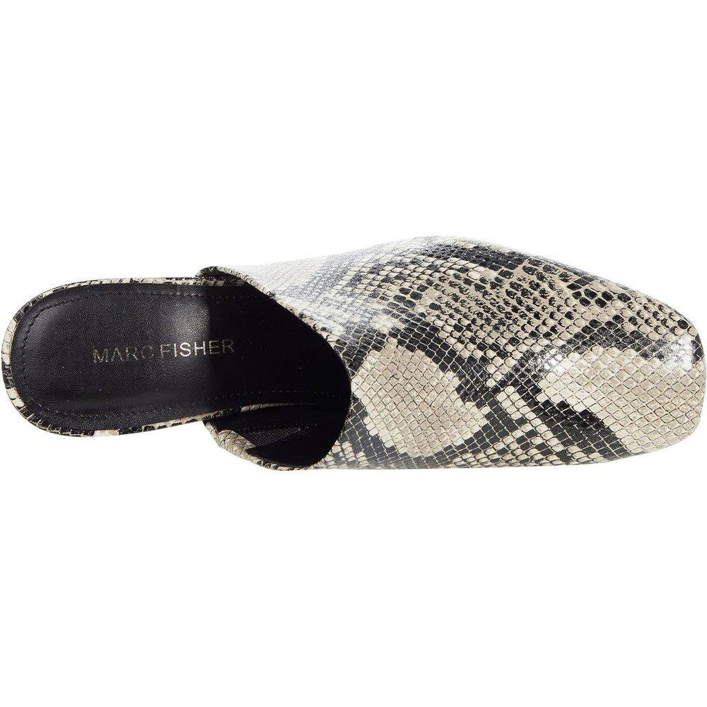 Fanna Black Natural Heeled Mules
