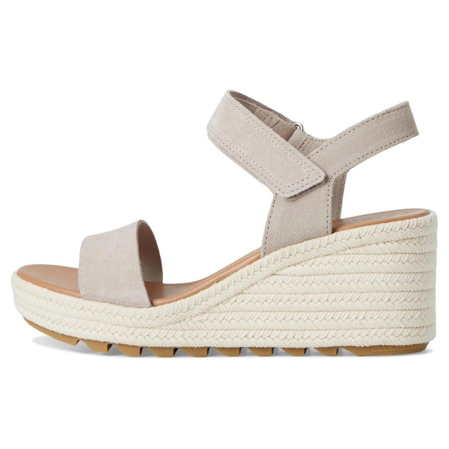 Cameron Crushed Clay Suede Leather Wedge Sandals