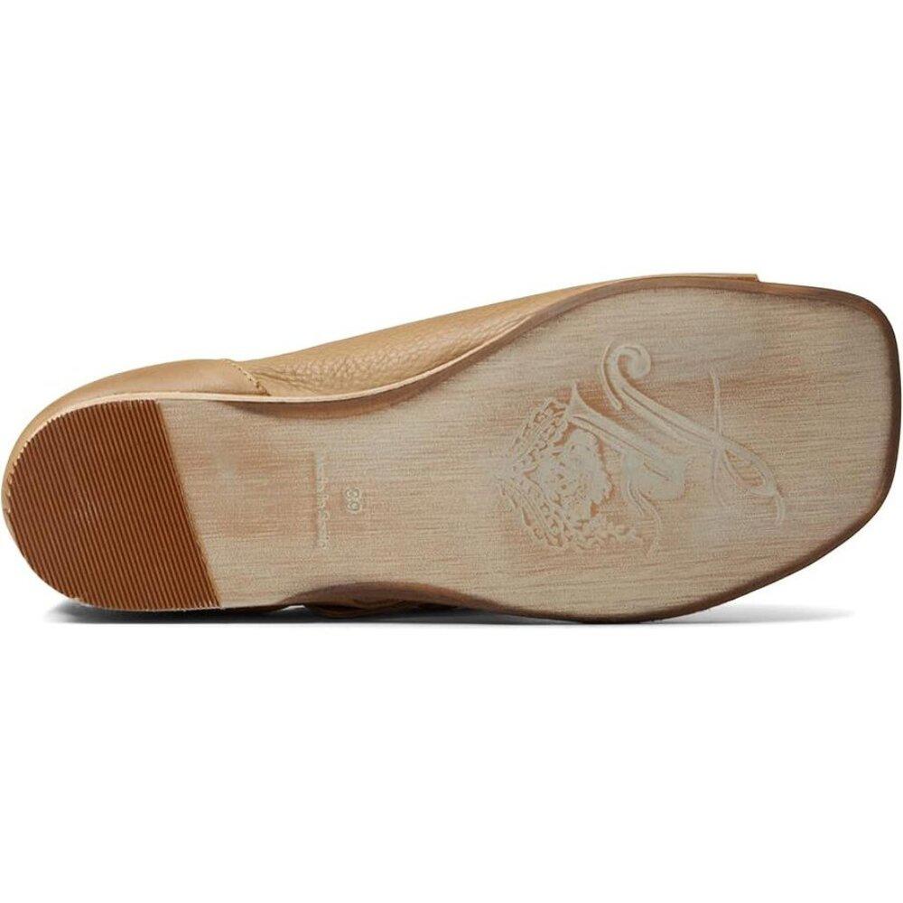 Free People Sandals Marco Sandstone Leather Buckle Flats