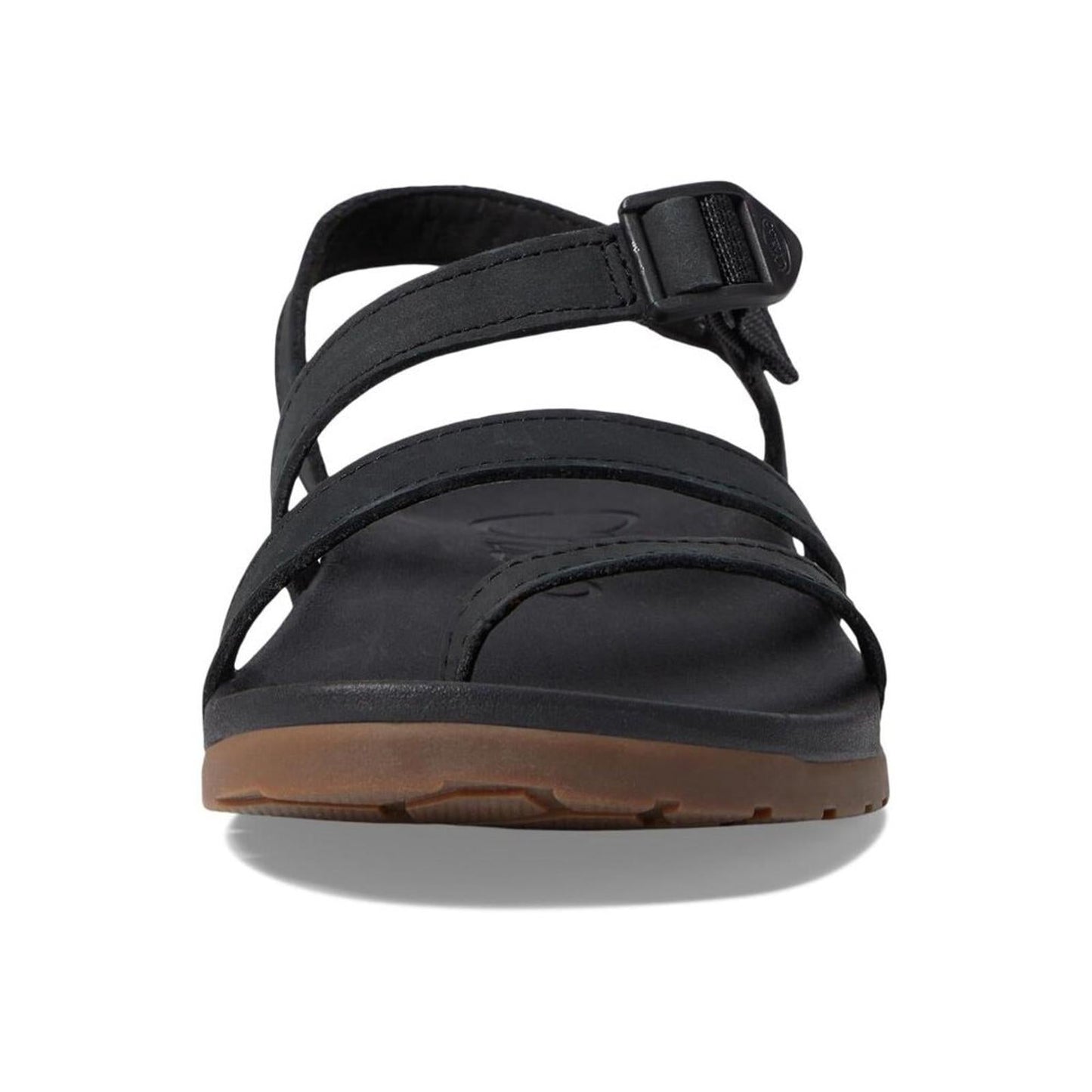 Lowdown Black Leather Strappy Sandals