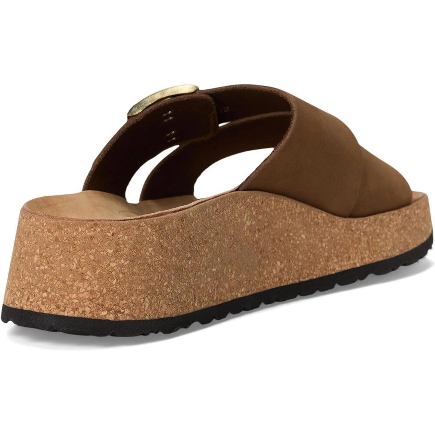 Papillio Almina Dark Tea Nubuck Platform Sandals