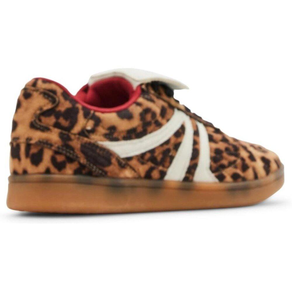 Madrid Tan Leopard Lace Up Sneakers