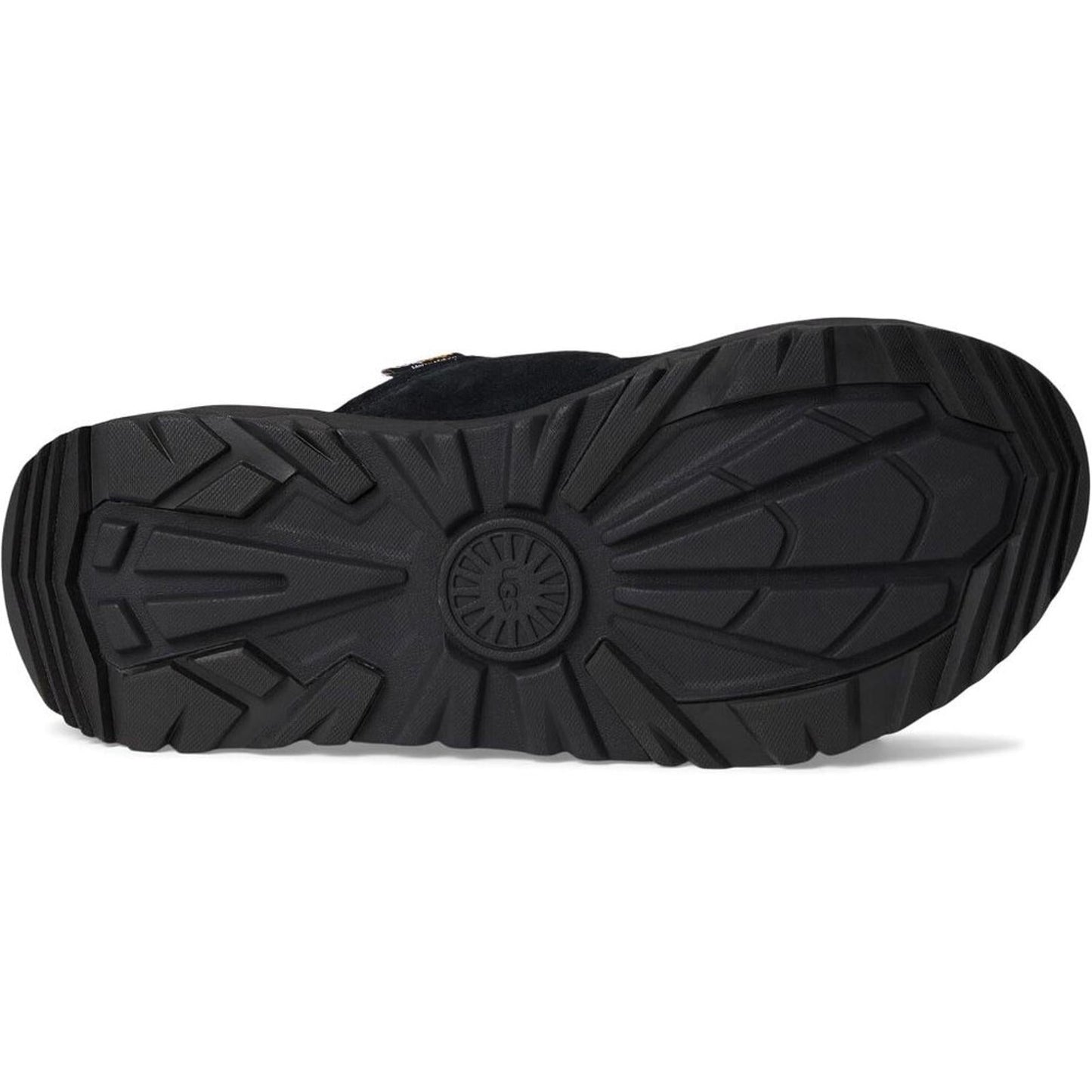 Cap Trail Black Leather Strap Slide Sandals