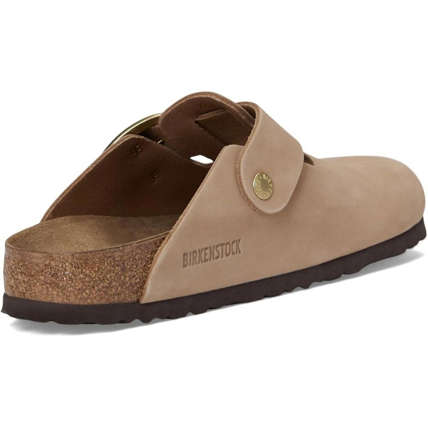 Boston Big Buckle Sandcastle Nubuck Leather Clogs