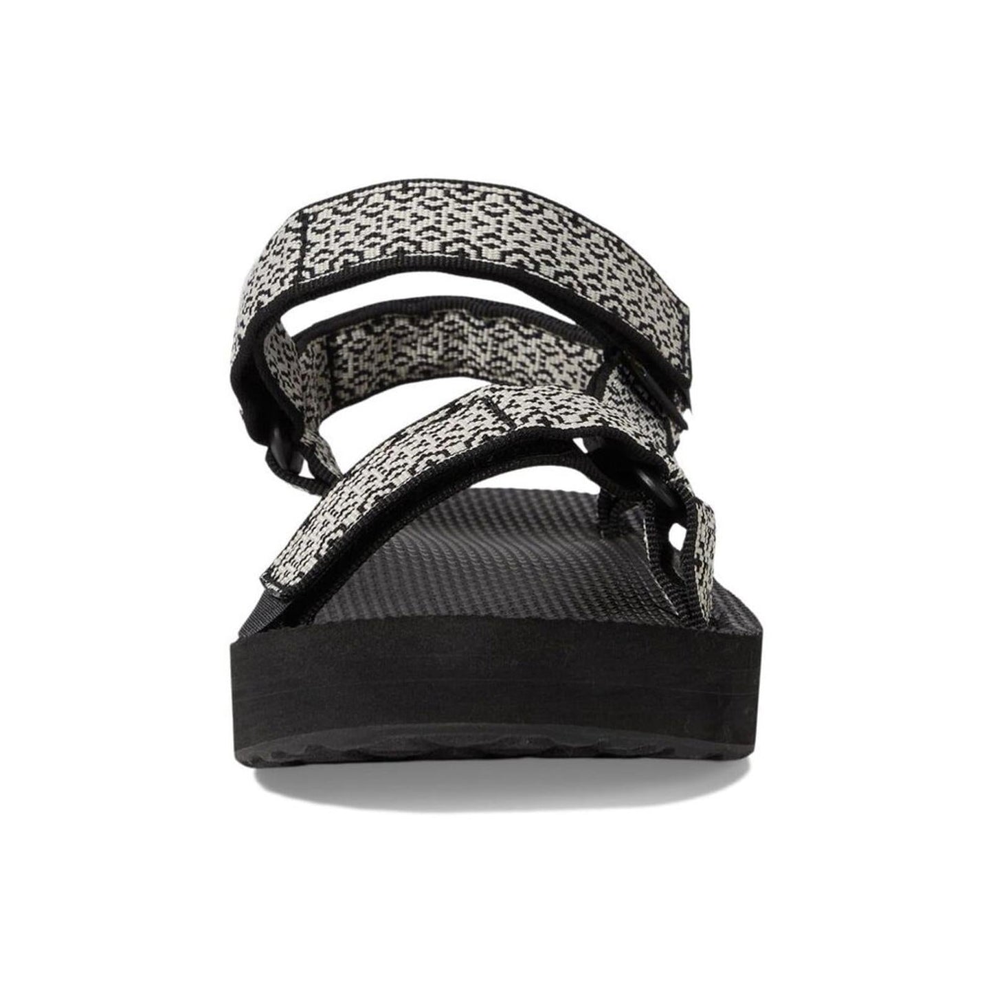 Midform Universal Boho White Black Strap Sandals