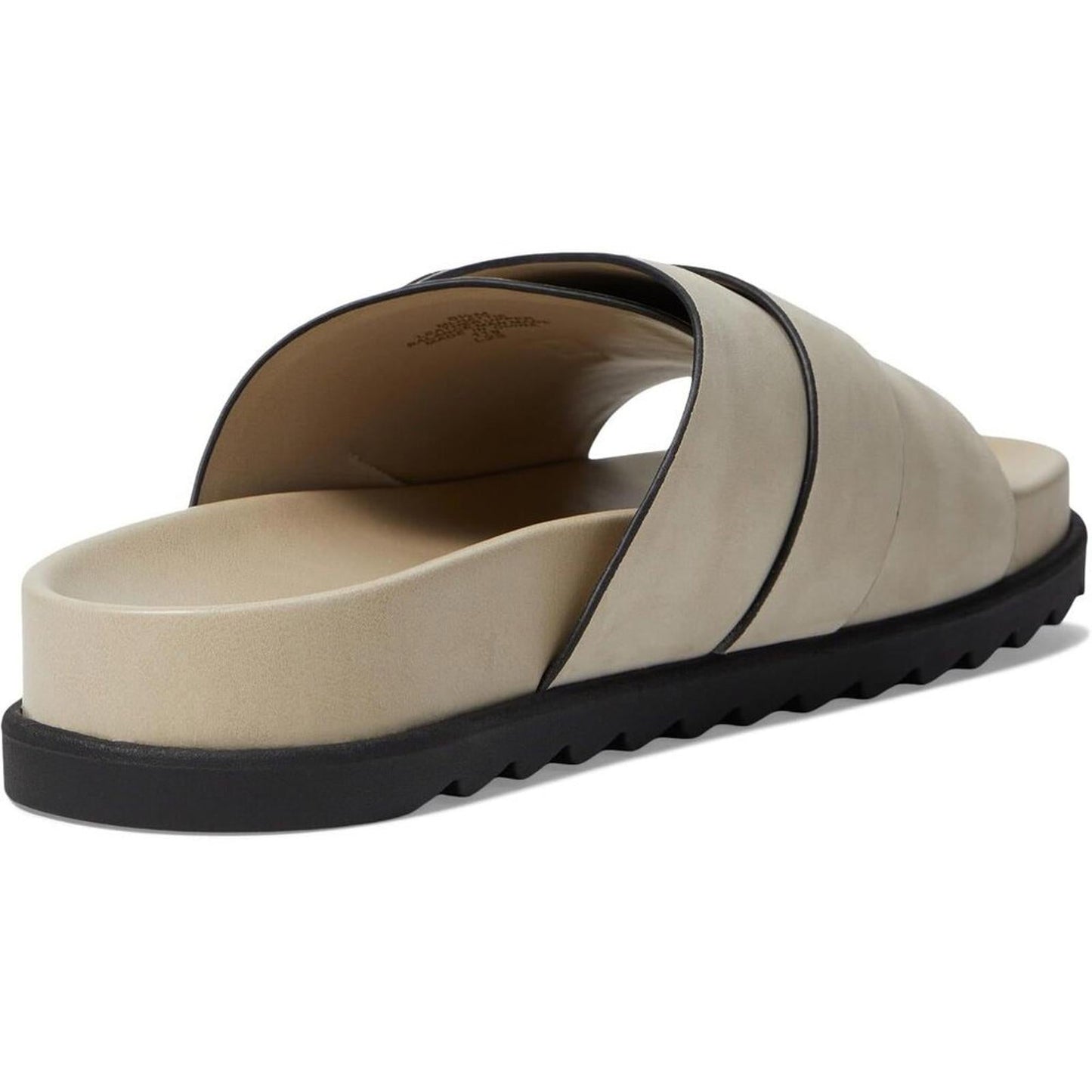 Hattie Sand Leather Buckled Slide Sandals