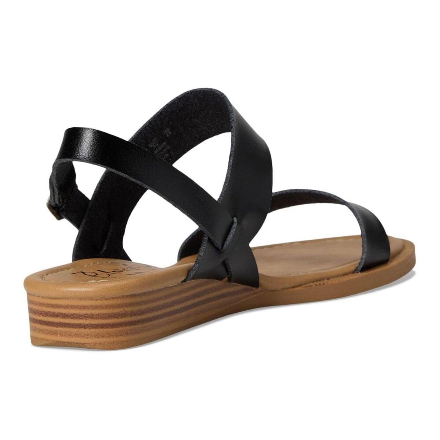 Arcadia Black Heel Strap Sandals