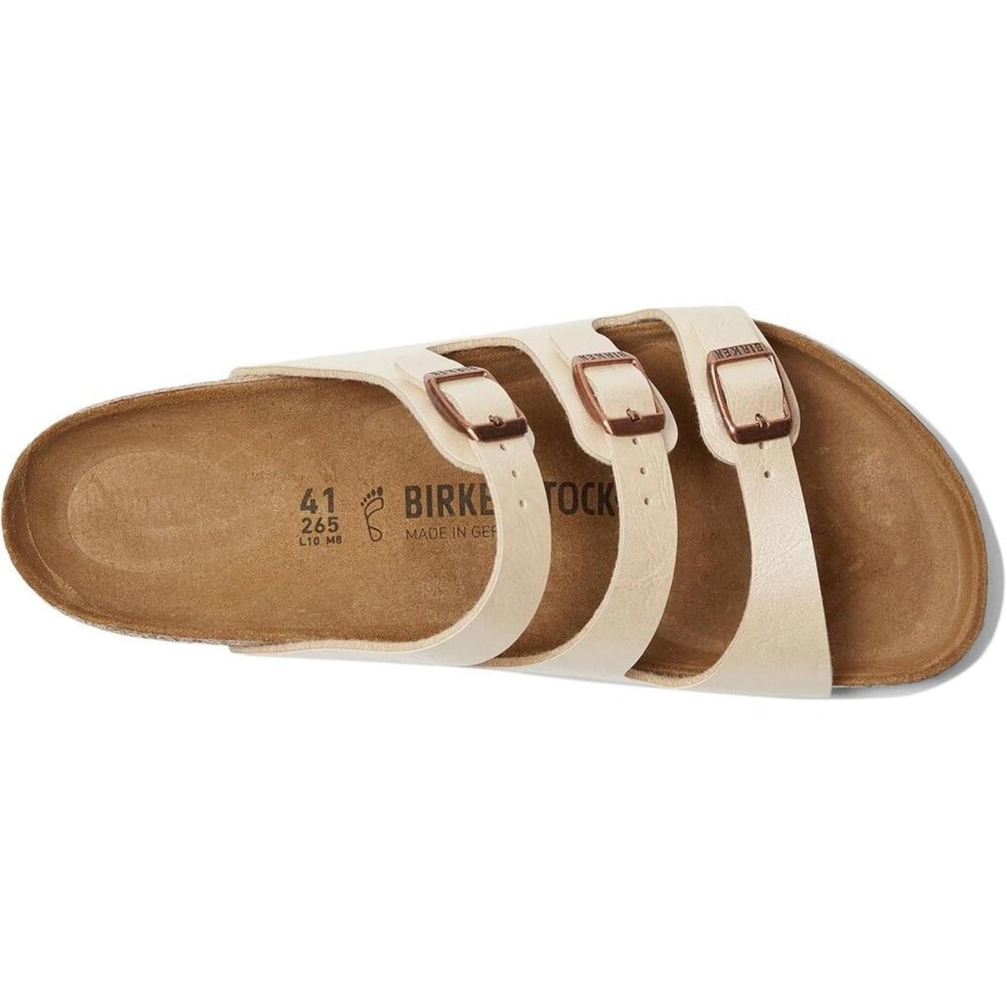 Florida Graceful Pearl White Birko Flor Sandals