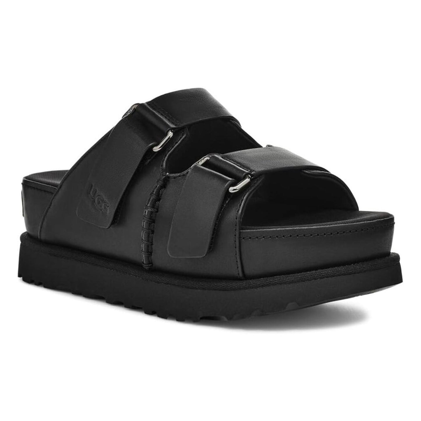 Goldenstar Black Hi Slide Sandals