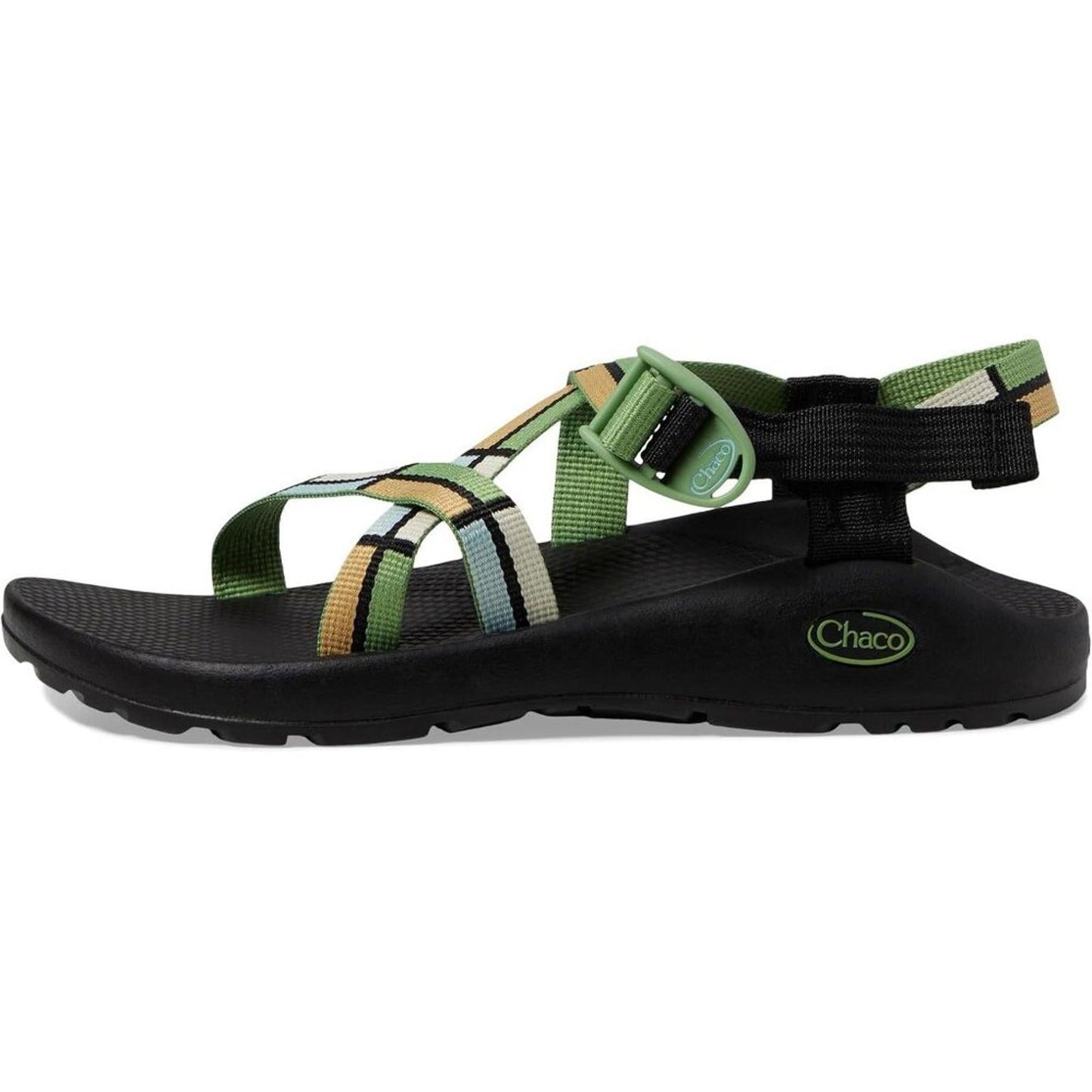 Z1 Classic Green Block Strappy Sandals