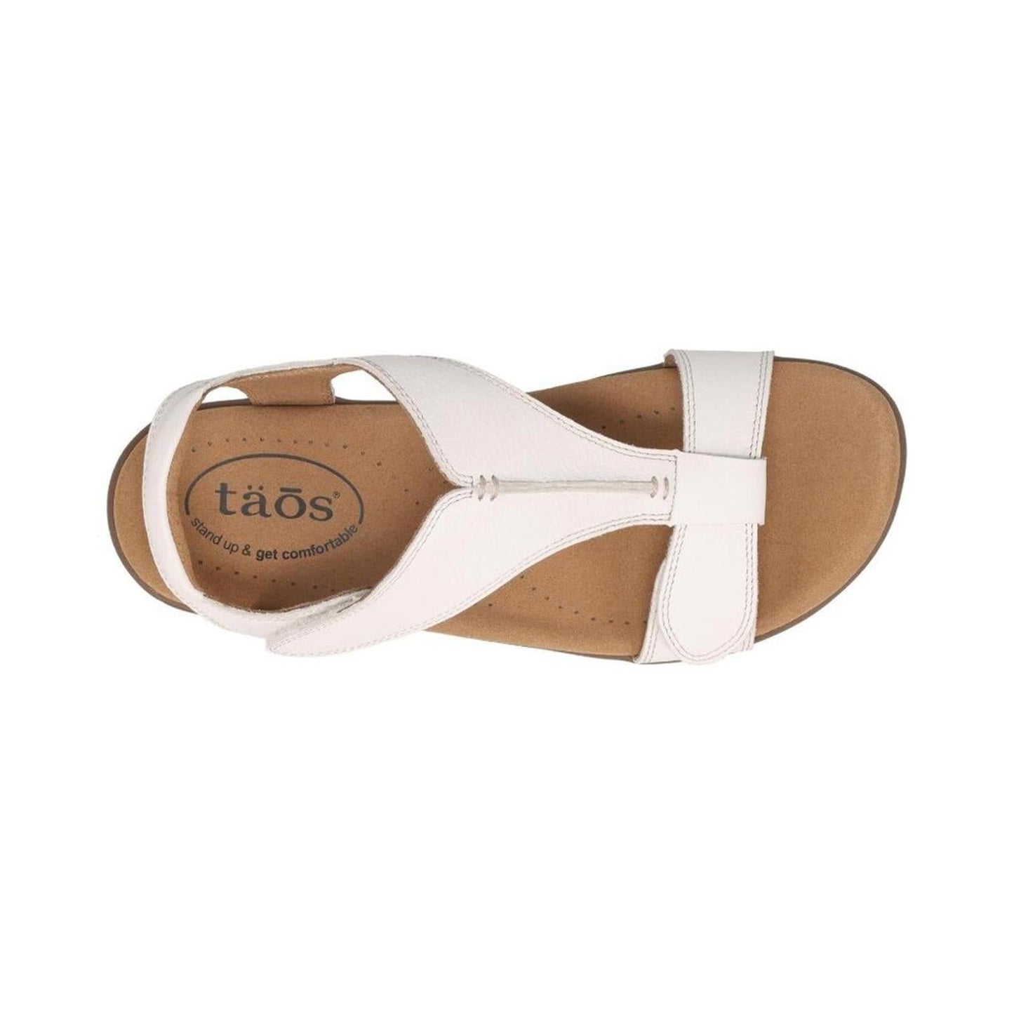 The Show White Leather Sandals
