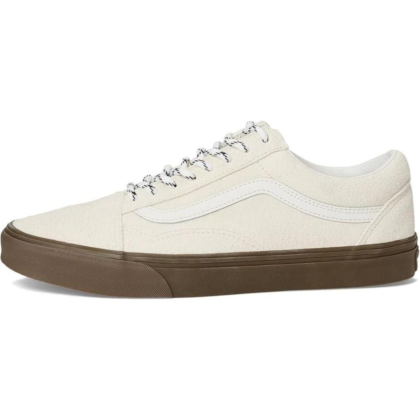 Old Skool Hairy Suede Marshmallow Lace Up Sneakers