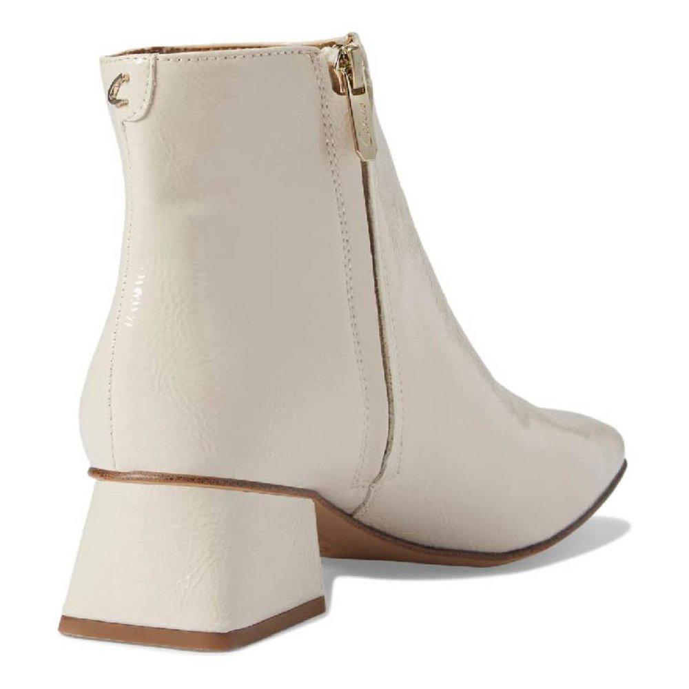 Daysi Ivory Heeled Ankle Boots