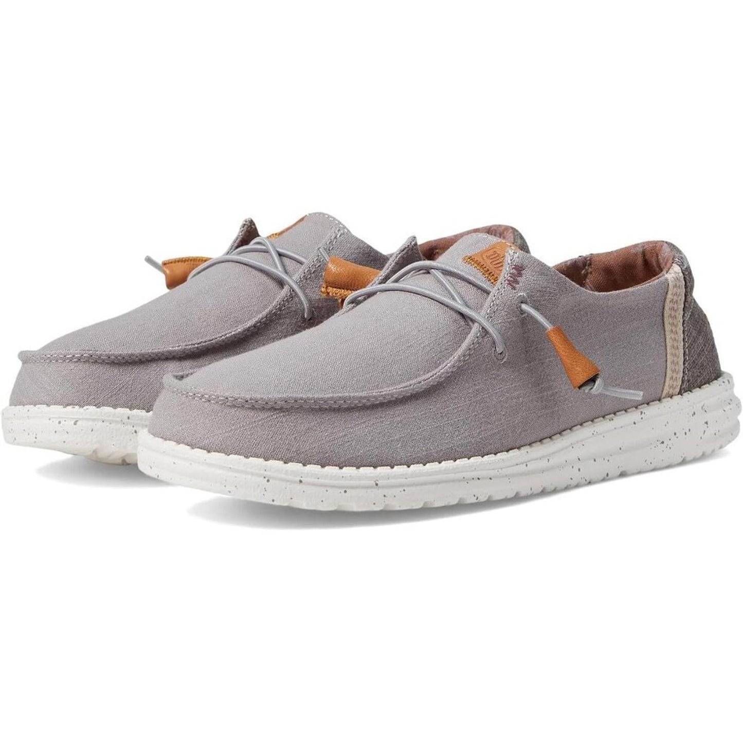 Wendy Grey Washed Canvas Slip-On Casual Shoes