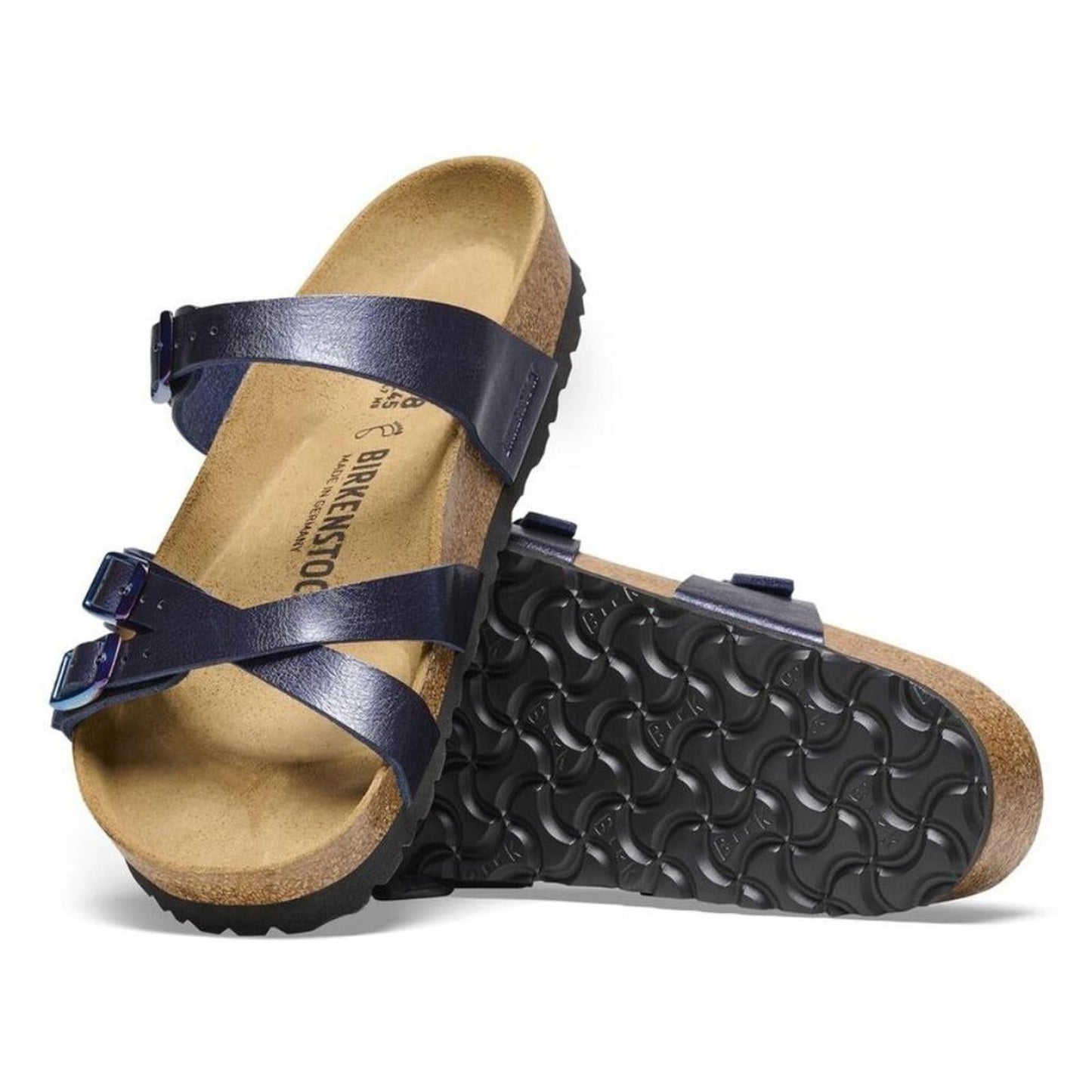 Franca Graceful Midnight Blue Birko Flor Sandals