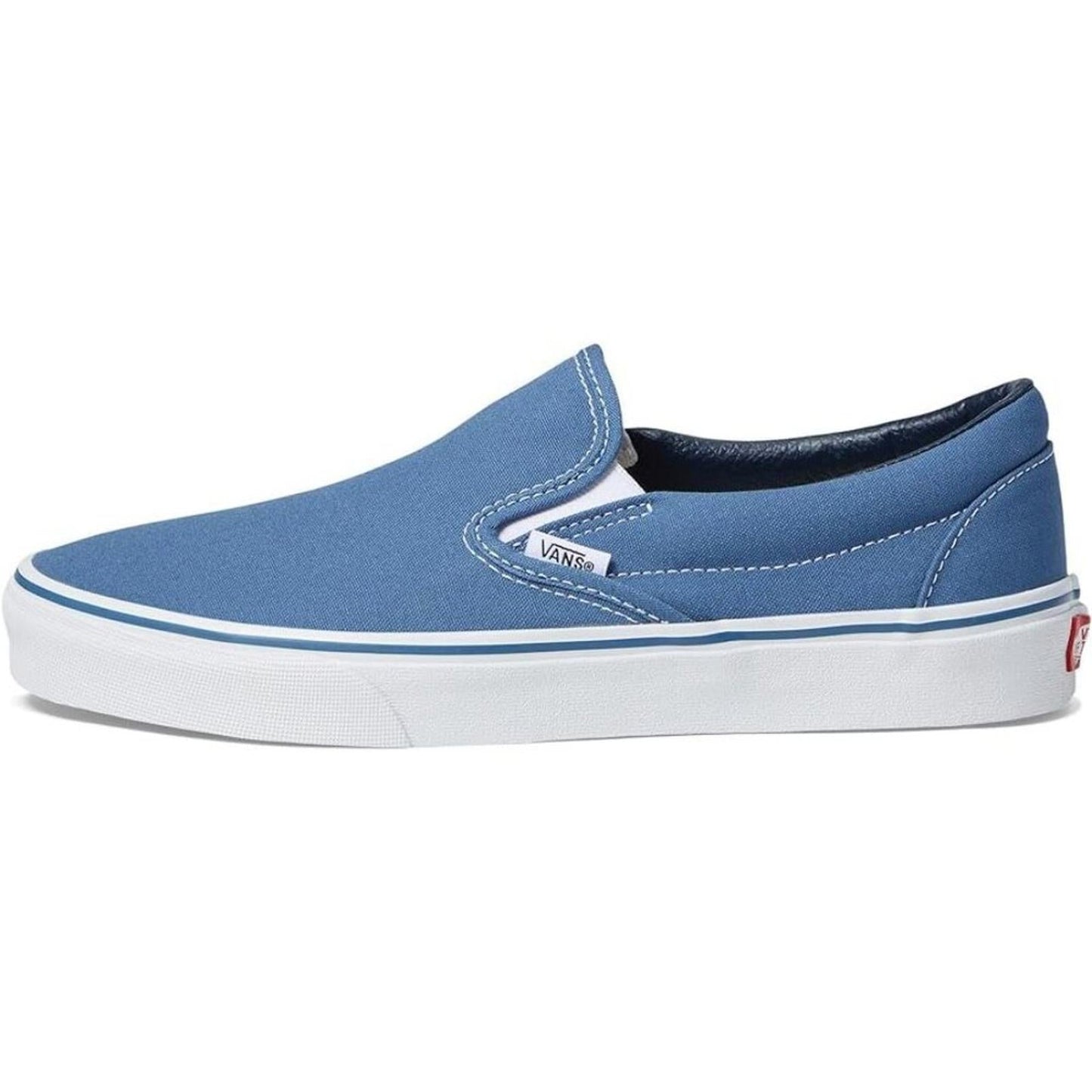 Classic Navy Canvas Slip On Sneakers