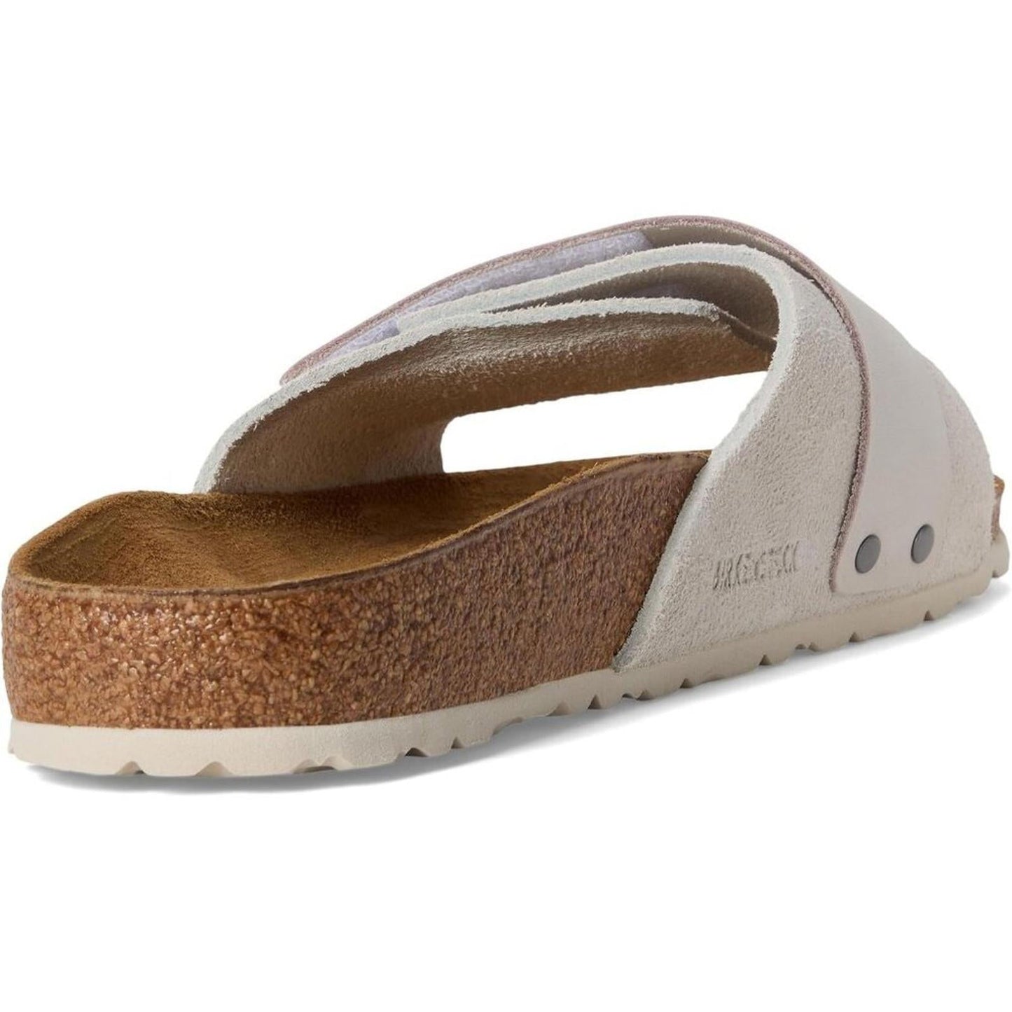 Oita White Suede Slide Sandals