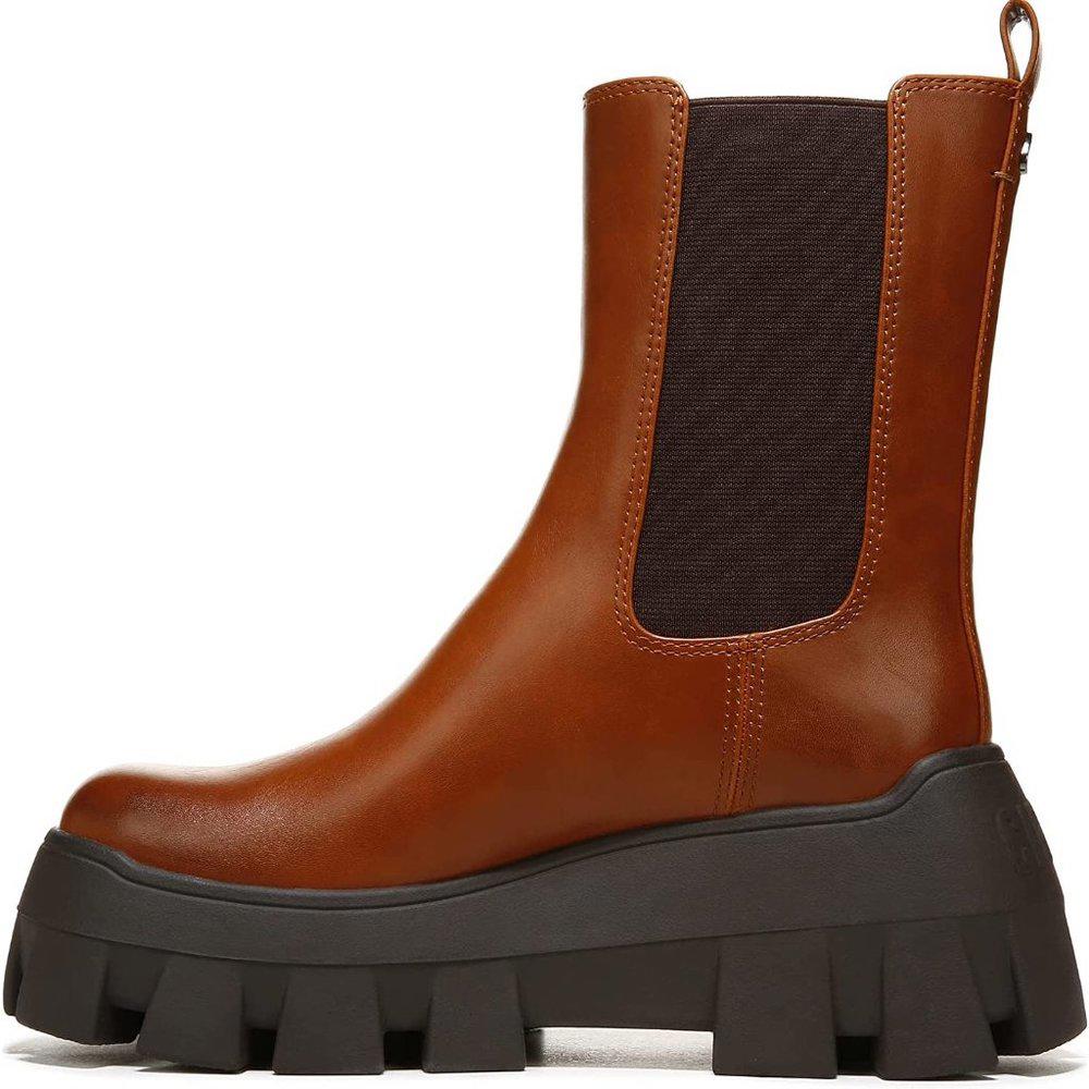 Ana Cuoiobrown Lug Boots