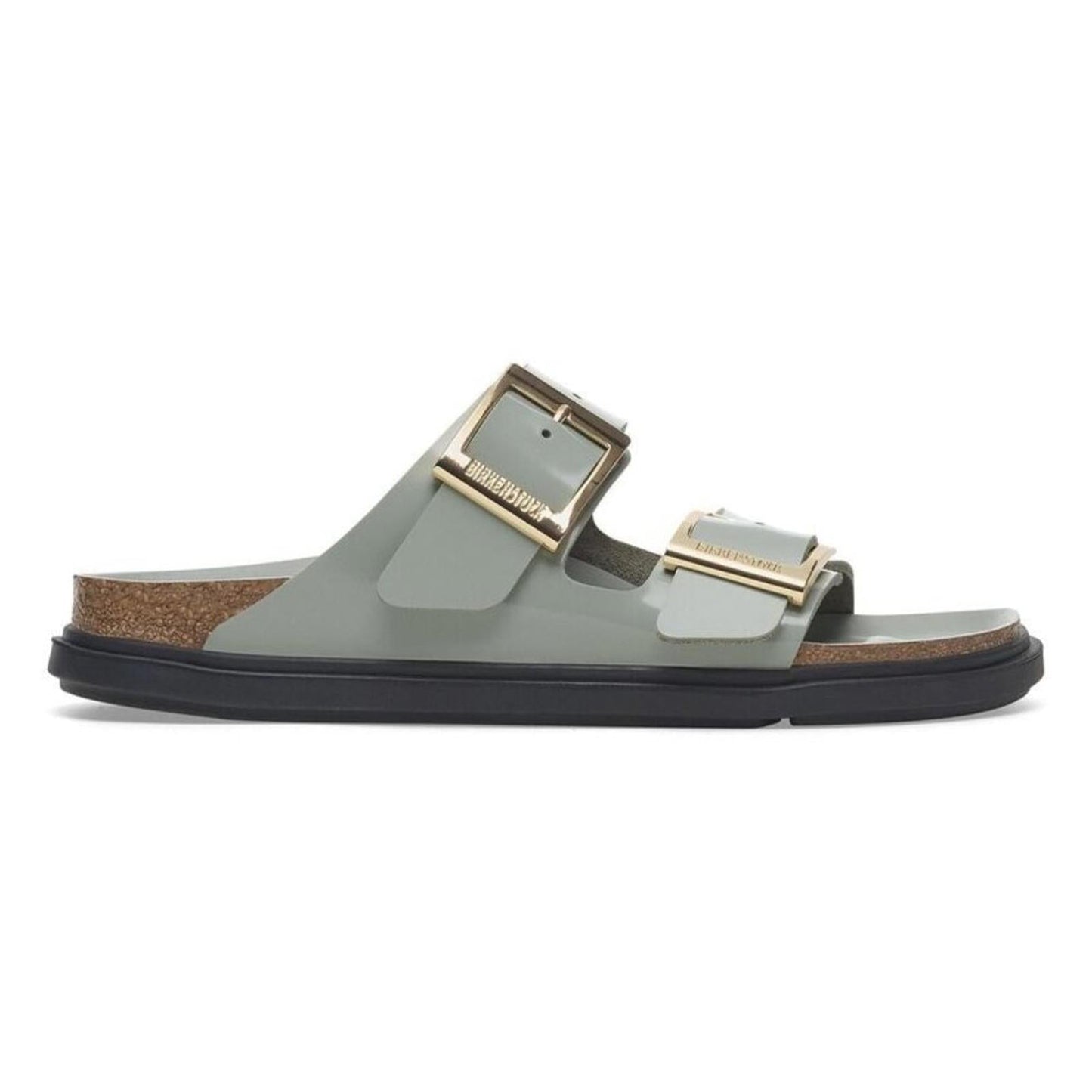 Arizona Droplet Buckle High Shine Pure Sage Sandals