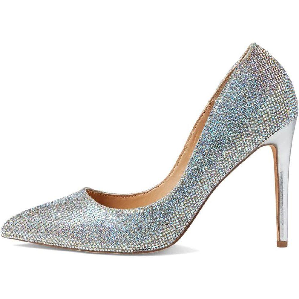 Altisha Silver Rhinestone Heels
