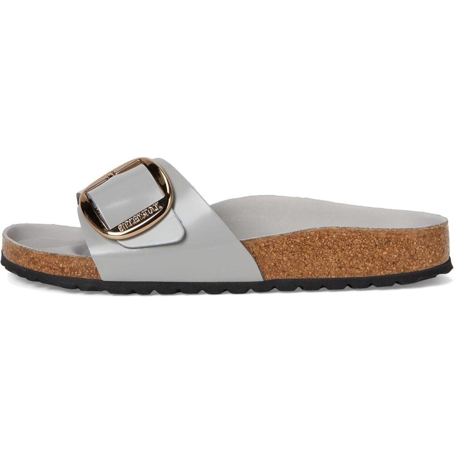 Madrid Stone Coin Big Buckle High Shine Sandals