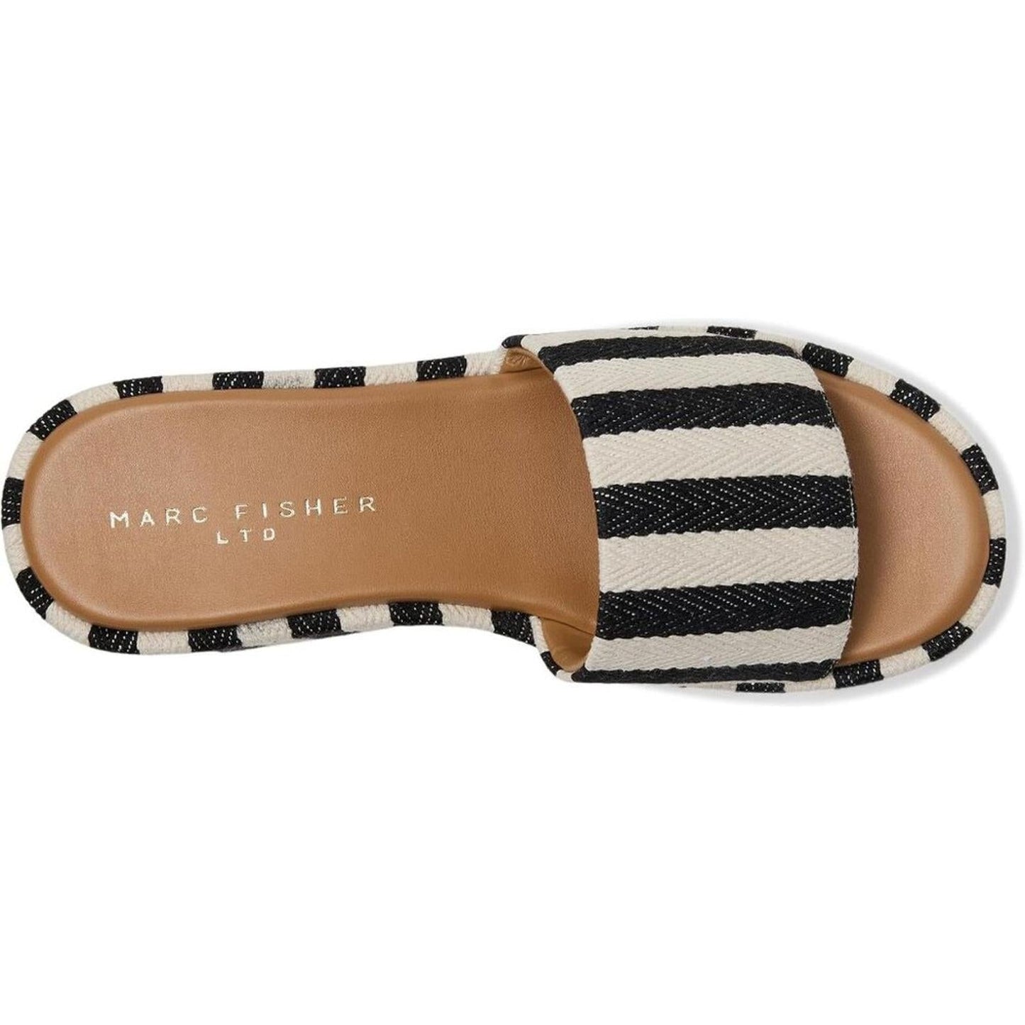 Daylin Black Stripe Wedge Sandals
