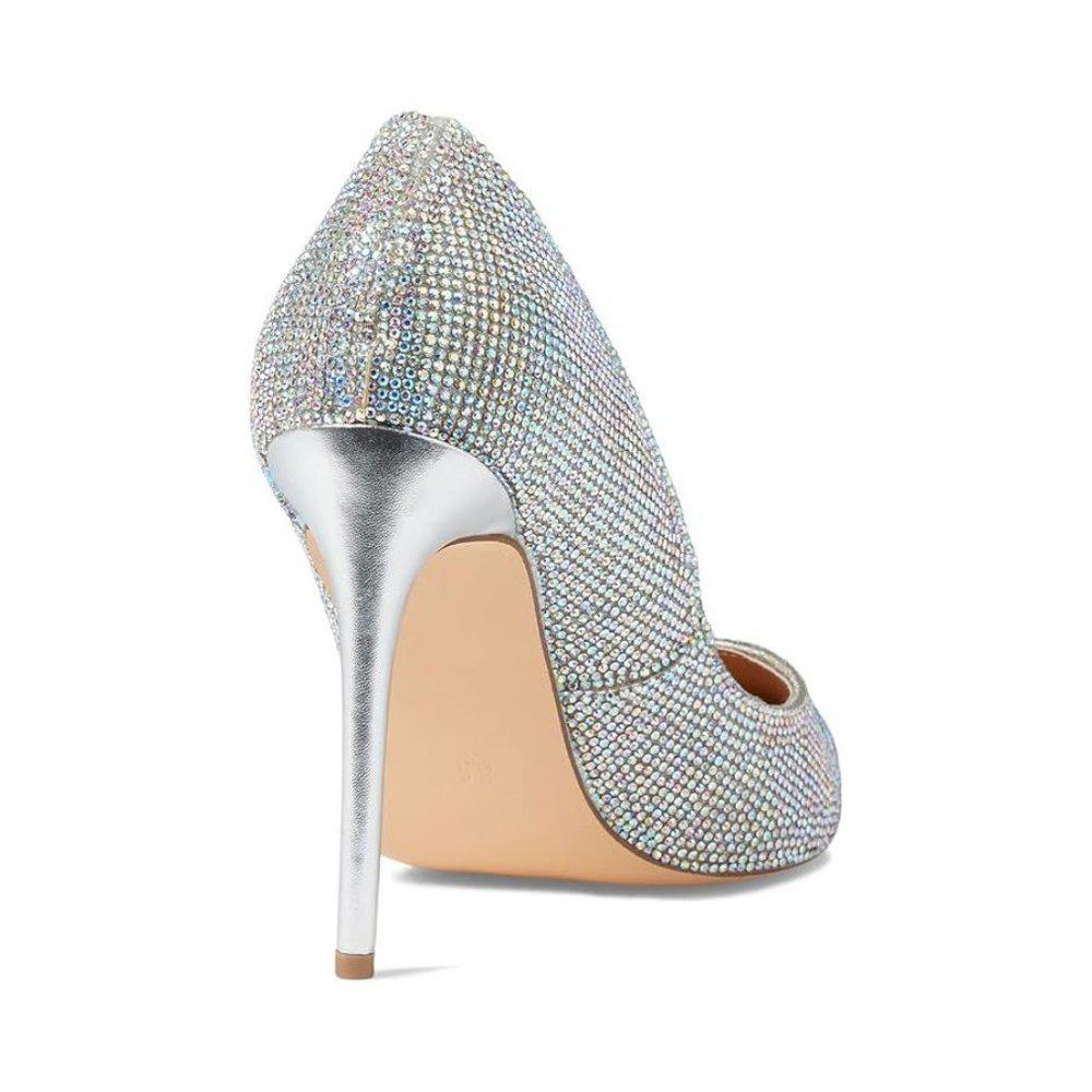 Altisha Silver Rhinestone Heels