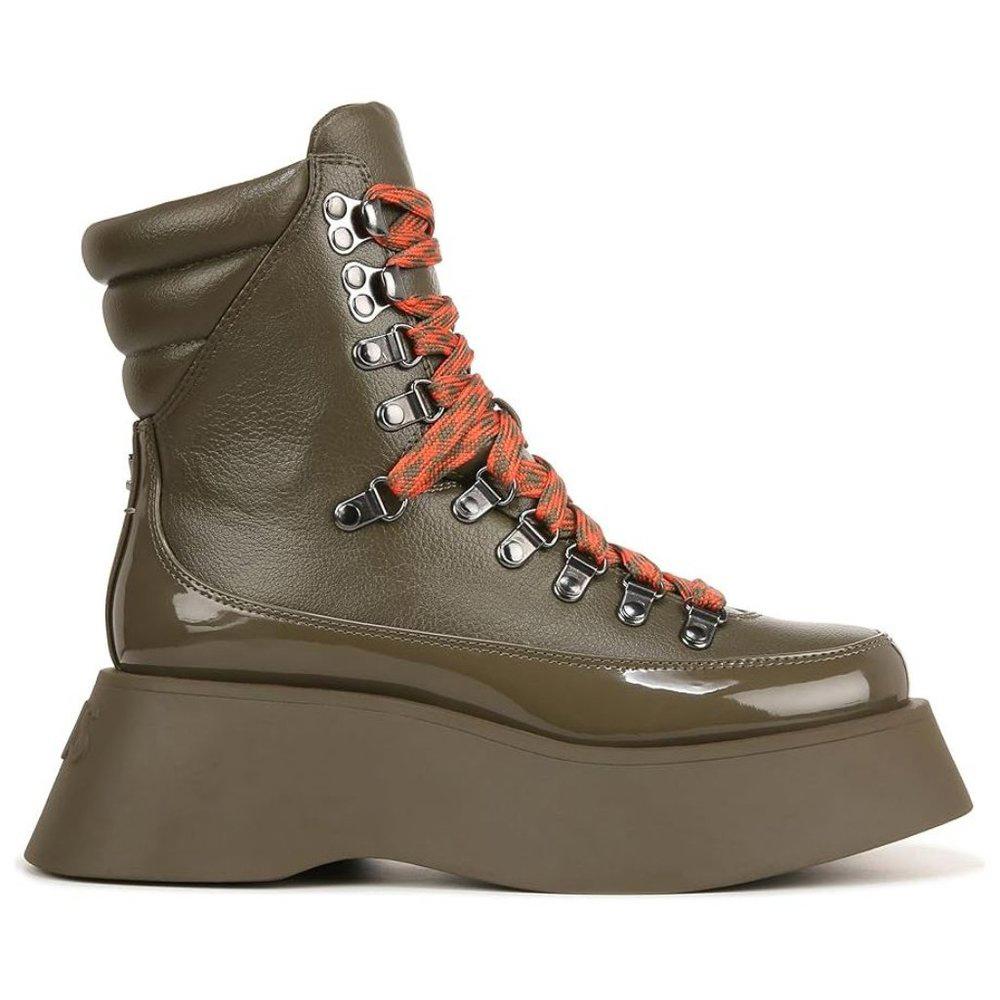 Gail Dark Moss Lace Up Boots