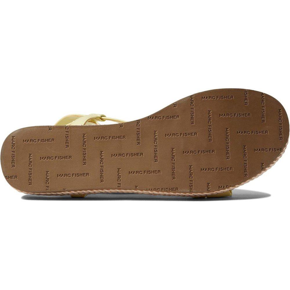 Natelea Yellow Strappy Flat Sandals