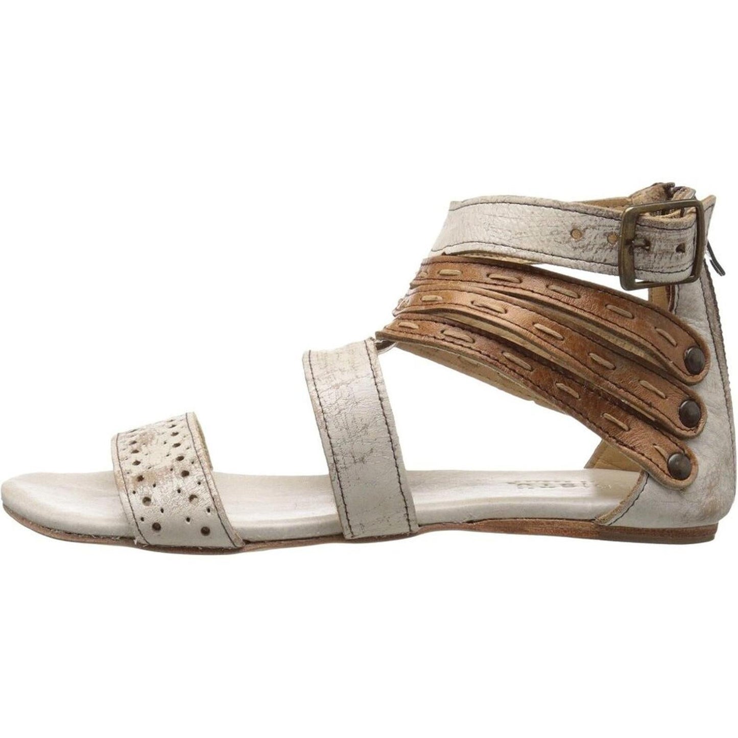 Artemis Nectar Tan Lux Leather Strappy Flat Sandals