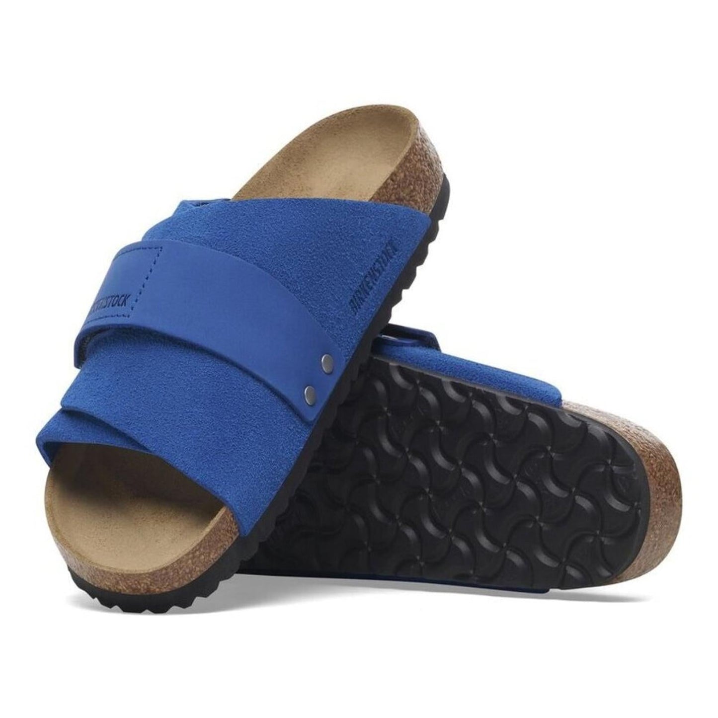 Kyoto Ultra Blue Nubuck Suede Leather Sandals