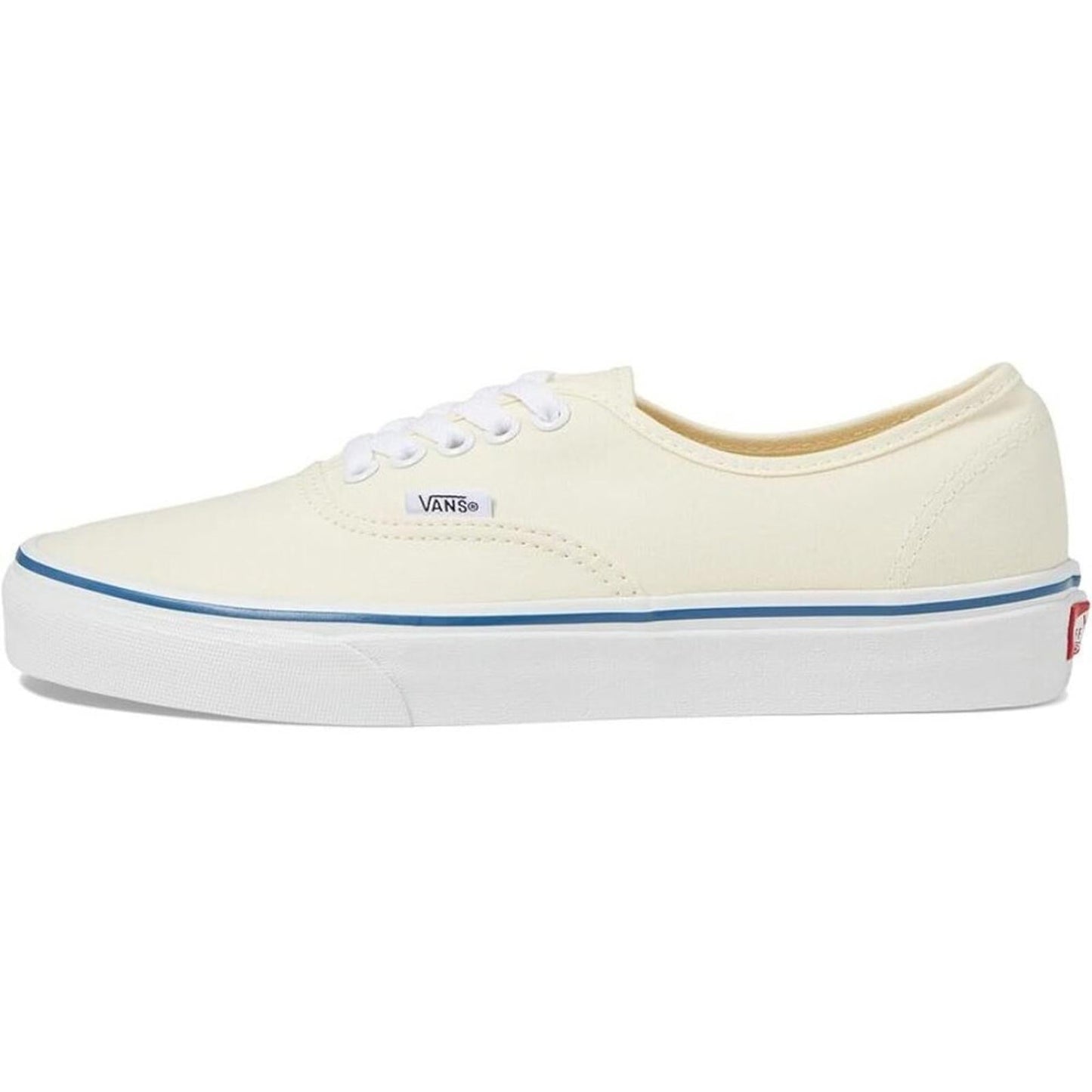 Authentic White Multi Canvas Sneakers
