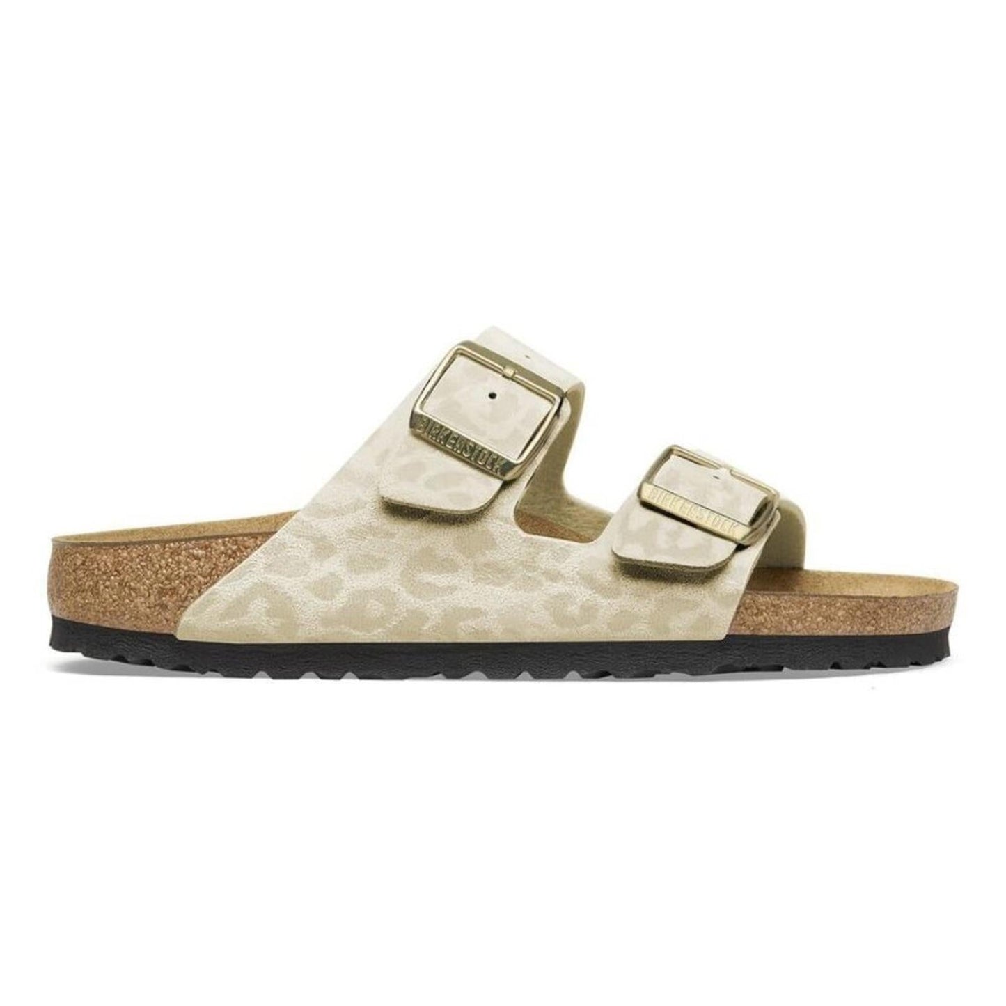 Arizona Eggshell Animal Print Buckle Sandals