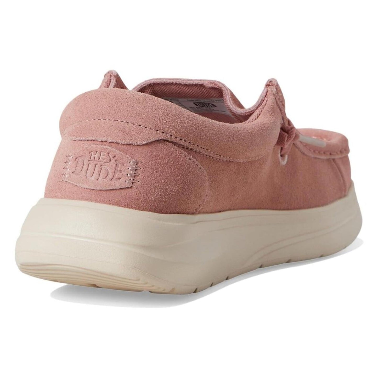 Wendy Rose Pink COMF Suede Lace Up Casual Shoe