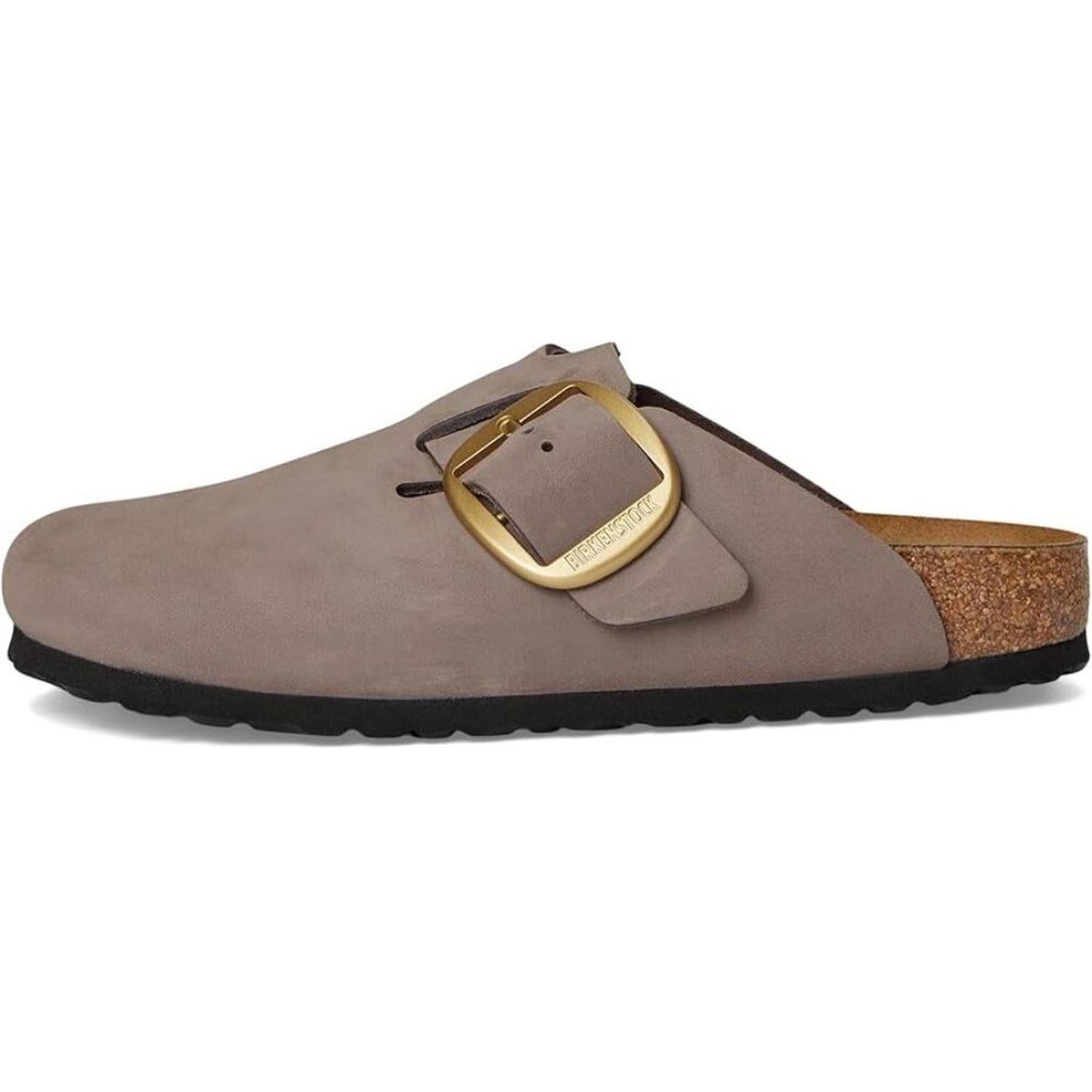 Boston Big Buckle Faded Purple Suede Clogs