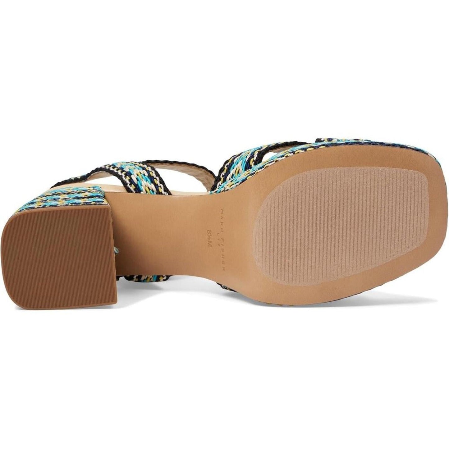Gemmi Blue Multi Heeled Sandals